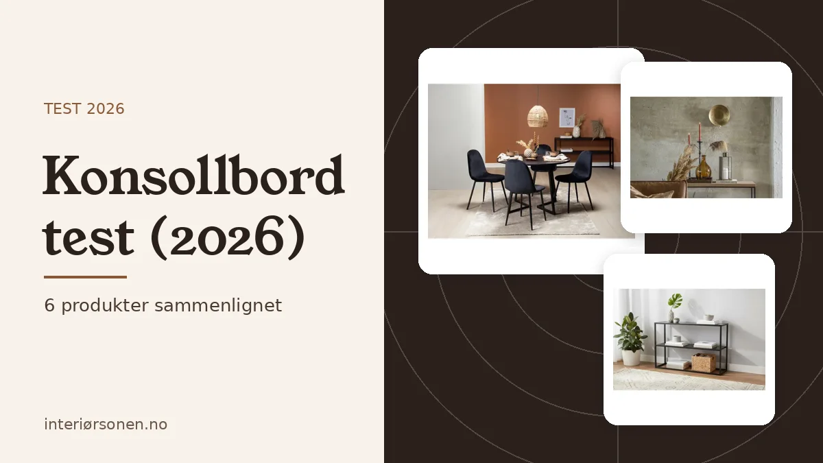 Konsollbord test (2026)