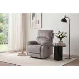 Denver recliner elektrisk i beige tekstil