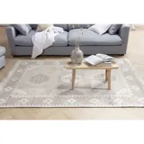 Rio gulvteppe i sand og flere farger, vevd jacquard