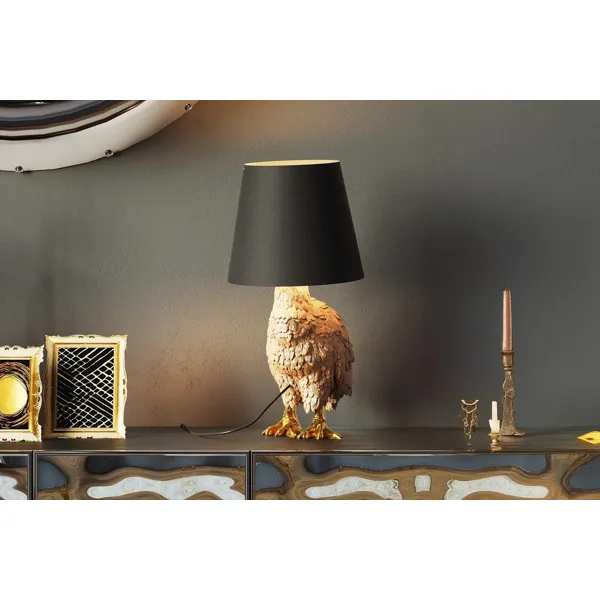 And bordlampe fra KARE Design med bomullsskjerm