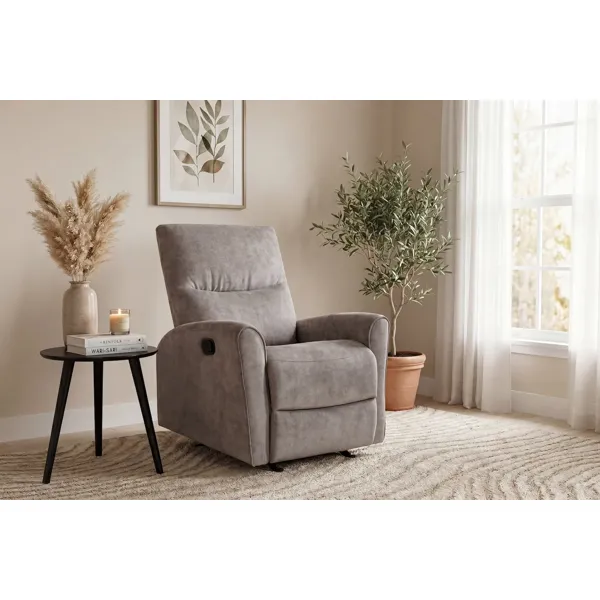 Boston recliner i beige tekstil