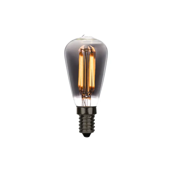 Edison LED-dekorpære E14 med sotet glass