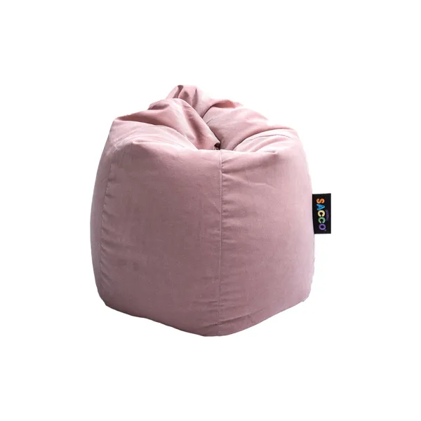 Sacco Saccolino saccosekk i rosa velur