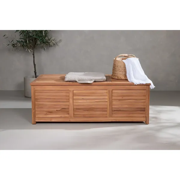 Trento putekasse i natur teak