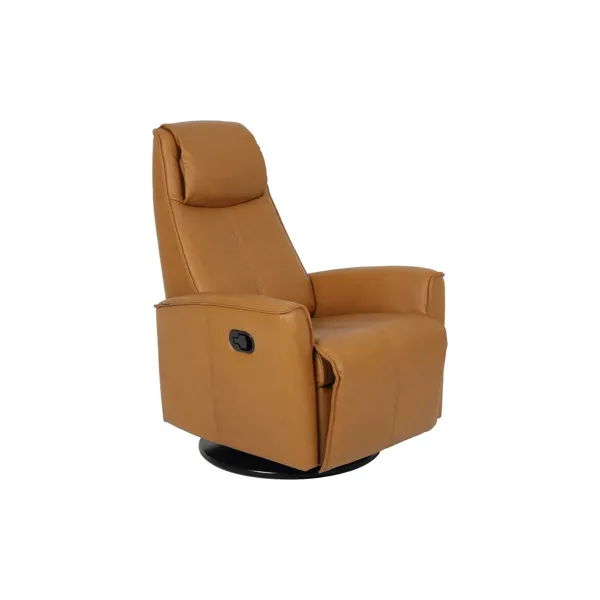 Urban Relaxer hvilestol i cognacfarget trekk
